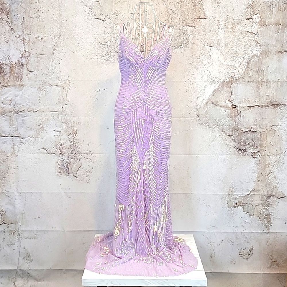 B Darlin Lavender Maxi Dress